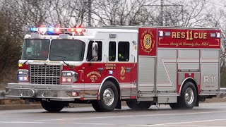 Brandywine Hundred Fire Company Rescue 11 amp B11 Responding [upl. by Brian]