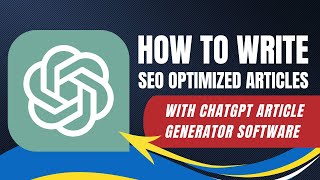 How To Write SEO Optimized Articles In Any Niche With ChatGPT [upl. by Lasorella]