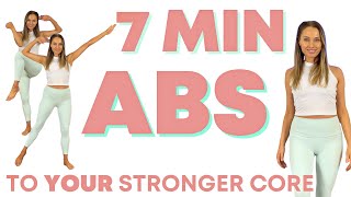 7 Minute Standing Abs Workout  Work your Waist Abs and Core  No Repeats amp No Equipment [upl. by Solracnauj984]