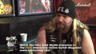 Zakk Wylde Interview With Andy James  Credits Justin Bieber For Order Of The Black  iGuitar Mag [upl. by Linette]