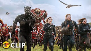 Battle of Wakanda  Outriders Attack Scene  Avengers Infinity War 2018 IMAX Movie Clip HD 4K [upl. by Aciretnahs463]