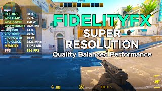 Counter Strike 2  FidelityFX Super Resolution  FSR OFF vs ON  RTX 3070 [upl. by Asilanna185]