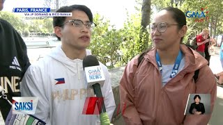 Saksi Hidilyn Diaz at Carlos Yulo nagtagpo sa Paris [upl. by Anilac]