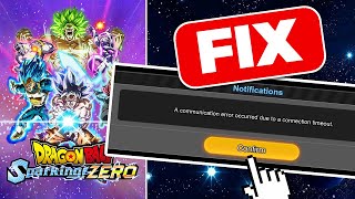 How To Fix Dragon Ball Sparking Zero Communication Error 2024 [upl. by Donalt281]