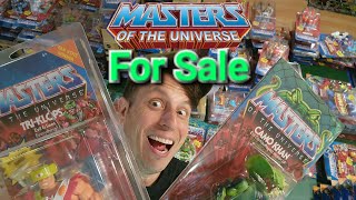 FOR SALE  100s Masters of the Universe Origin Collection of Toys MOTU Action Figures [upl. by Kowal]