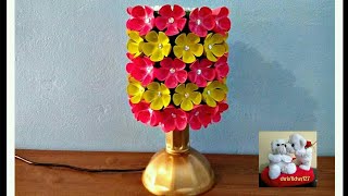 DIY LAMPSHADE MADE OF RECYCLED PLASTIC BOTTLES [upl. by Gamal596]