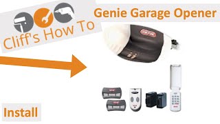 Genie Garage Door Opener Install 3 [upl. by Ecinaj]