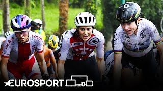 European Championship 2020  Elite Women Road Race Highlights  Cycling  Eurosport [upl. by Deeanne808]