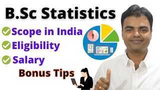 BSc Statistics Scope in India Eligibility Course Duration Salary MBA MSc Admission Process [upl. by Ah183]