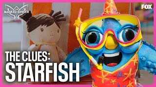 The Clues Starfish  Season 11  The Masked Singer [upl. by Einnaoj]