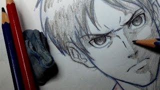 How To Draw Eren  from Attack on Titan [upl. by Aldric]