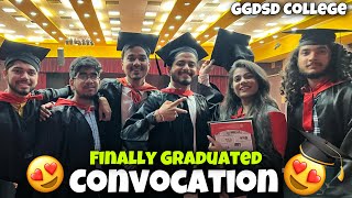 Finally Graduated 👨🏻‍🎓😍  Convocation Ceremony✨  College Dairies  Got Emotional 🥺 I GGDSD College [upl. by Emlynn]