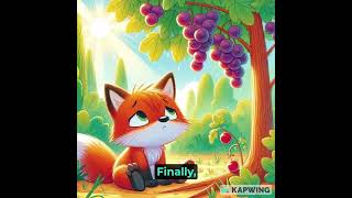 🦊The Hungry Fox amp The Grapes 🍇 story for kids  Colorful Kids [upl. by Hills]