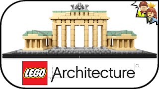 LEGO Architecture Brandenburg Gate 21011 Review  BrickQueen [upl. by Dawes]