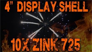 4quot shell  10x Zink 725 knalpatronen  fireworks [upl. by Dilaw778]