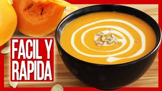 🥣 Mira qué Fácil es Hacer CREMA DE CALABAZA ► Receta con Calabaza [upl. by Garlanda]