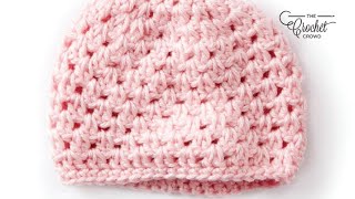 Easy Crochet Preemie Hat 5  6 lbs [upl. by Goodill]