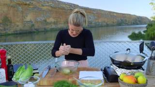 Hot Smoked Salmon Salad  Justine Schofield  Celebrity Cruise  Murray Princess [upl. by Aldora230]