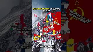 National Mottos Of Europe In 1939 [upl. by Enilrek]