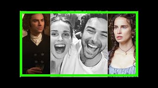 Poldark Ross and Elizabeth reunion Aidan Turner and Heida Reed hang out in London [upl. by Attenad617]