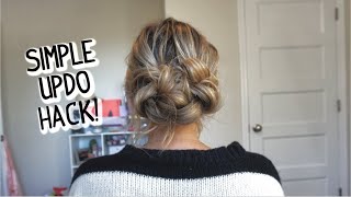 EASIER THAN IT LOOKS EVERYDAY UPDO For Short Medium and Long Hair [upl. by Sher929]