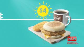 McDonalds Get up and Go Singapore Chicken Muffin Extra Value Meal and Nets FlashPay [upl. by Riay]