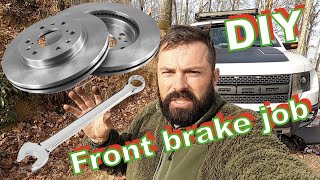 How to replace front brake pads amp rotors FORD F150 carquest [upl. by Aiht]