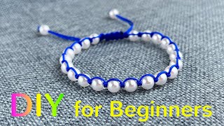 DIY Your Beaded Bracelet Tutorial  Easy Bracelet Making Ideas  How to Make Bracelet with Bead A101 [upl. by Oicnaneb]