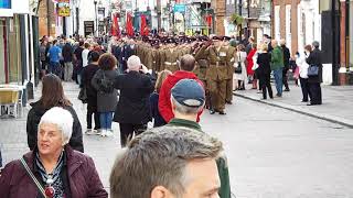 Royal Engineers CMW March through Rochester Sunday 17 September 2017 [upl. by Resarf]