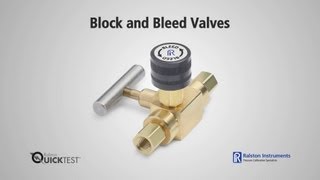 How To Use Block and Bleed Valves  Ralston Instruments [upl. by Sosthena]