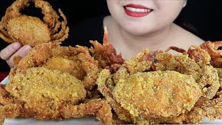 ASMR EATING DEEP FRIED SOFT SHELL CRABS EXTREME CRUNCHY SOUNDS ĂN CUA LỘT CHIÊN GIÒN MAI ASMR [upl. by Akemeuwkuhc]