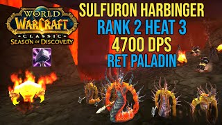 Sulfuron Harbinger Rank 2 4700 DPS Ret Paladin SOD Phase 4 Classic WoW [upl. by Riggall927]