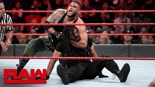 The Shield vs Baron Corbin amp AOP Raw Sept 24 2018 [upl. by Neoma]