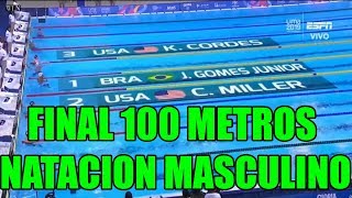 Lima 2019  FINAL DE NATACIÓN 100 METROS PECHO MASCULINO  PANAMERICANOS [upl. by Epperson173]