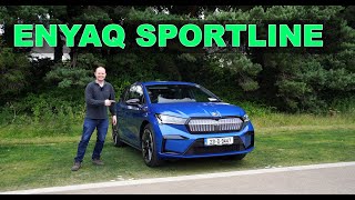 Skoda Enyaq Sportline review  Best looking Enyaq so far [upl. by Aiekal]