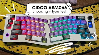 CIDOO ABM066 Unboxing  Type Test  Budget Alice Keyboard 🫣 [upl. by Aneelahs]