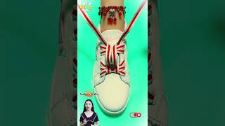 Creative girly fashion style shoe lacing trendy shoelaces design shoelaces shorts [upl. by Suidualc68]