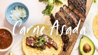 Easy CARNE ASADA Weeknight Tacos  HONEYSUCKLE [upl. by Ecirtnahs]