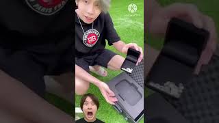 Mini damand Vs pley button chalenge video funnyshortvideo trinding [upl. by Kissee407]