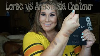 Lorac vs Anastasia Contour Palettes Comparison  So different [upl. by Waddington]