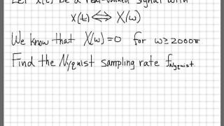 Nyquist Sampling Problem 02 [upl. by Erhart997]