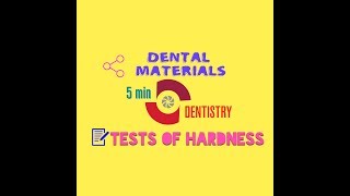 DENTAL MATERIALS  HARDNESS TESTING  quick notes [upl. by Heath196]