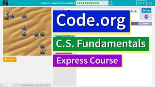 Codeorg Express Lesson 1012 Loops with Rey and BB8  Answers Explained  Course C Lesson 812 [upl. by Wardlaw]