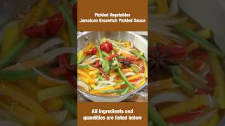 Pickled Vegetables Jamaican Escovitch Pickled Sauce [upl. by Sucram874]