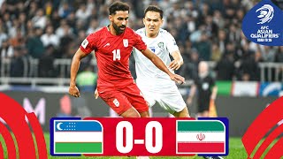 Goalless again  Uzbekistan  IR Iran  Highlights  AsianQualifiers  Road To 26 [upl. by Esidarap646]