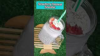 Strawberry Oatmeal Breakfast Smoothie Recipe  for Weight loss vegan breakfast noSugar noMilk [upl. by Antrim961]