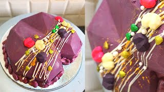 Pinata Cake Recipe  Vanilla Pinata Cake Recipe  Purple Chocolate Ganache [upl. by Asenad503]