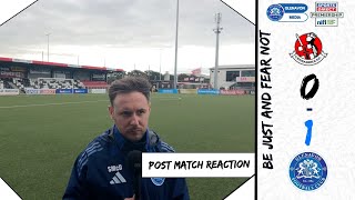 REACTION  Stephen McDonnell Post Match Interview  Crusaders 01 Glenavon  14924  SDP [upl. by Pollyanna]