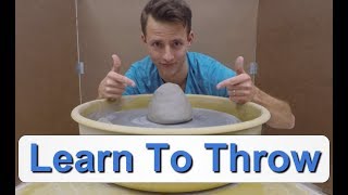 Ceramics  Wheel Throwing For Beginners How to Throw a Cylinder [upl. by Tannenbaum]