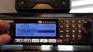 Uniden BCD536HP P25 Adjustment Menu [upl. by Coney]